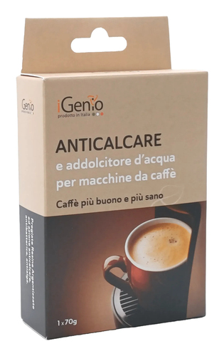 ANTICALCARE E ADDOLCITORE MACCHINE CAFFE' I-GENIO 70 g