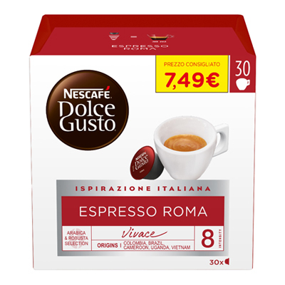 Conf. 30 Caps Espresso Roma 12583888