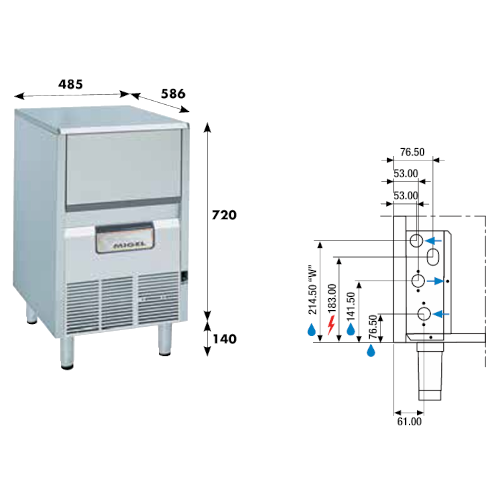 produttore-ghiaccio-kf85a